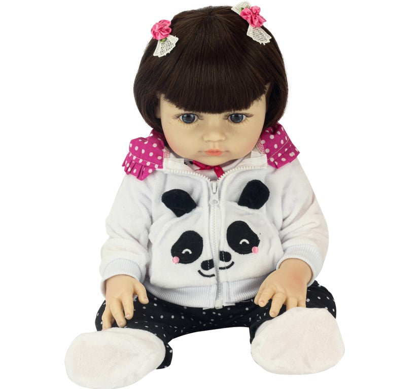 Boneca Bebê Reborn Realista Olhos Azuis com Acessórios Baby Star