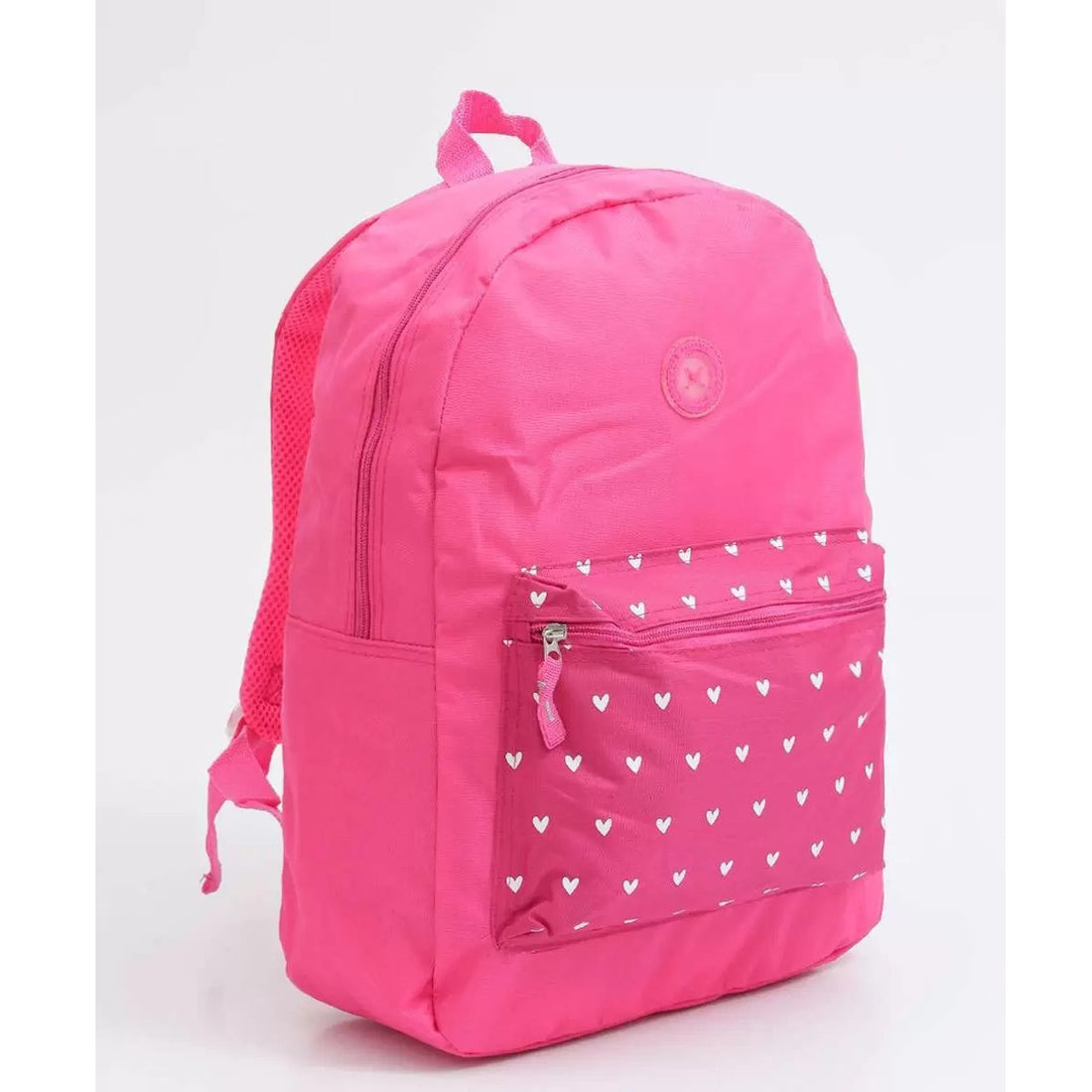 Mochila Escolar Feminina Corações G Rosa - Clio