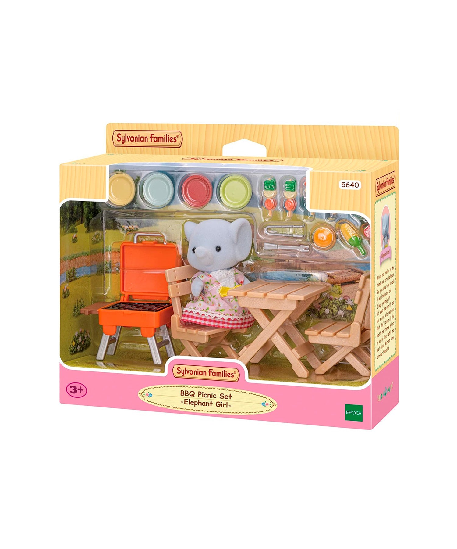 Sylvanian Families - Conjunto Piquenique e Churrasco Menina Elefante