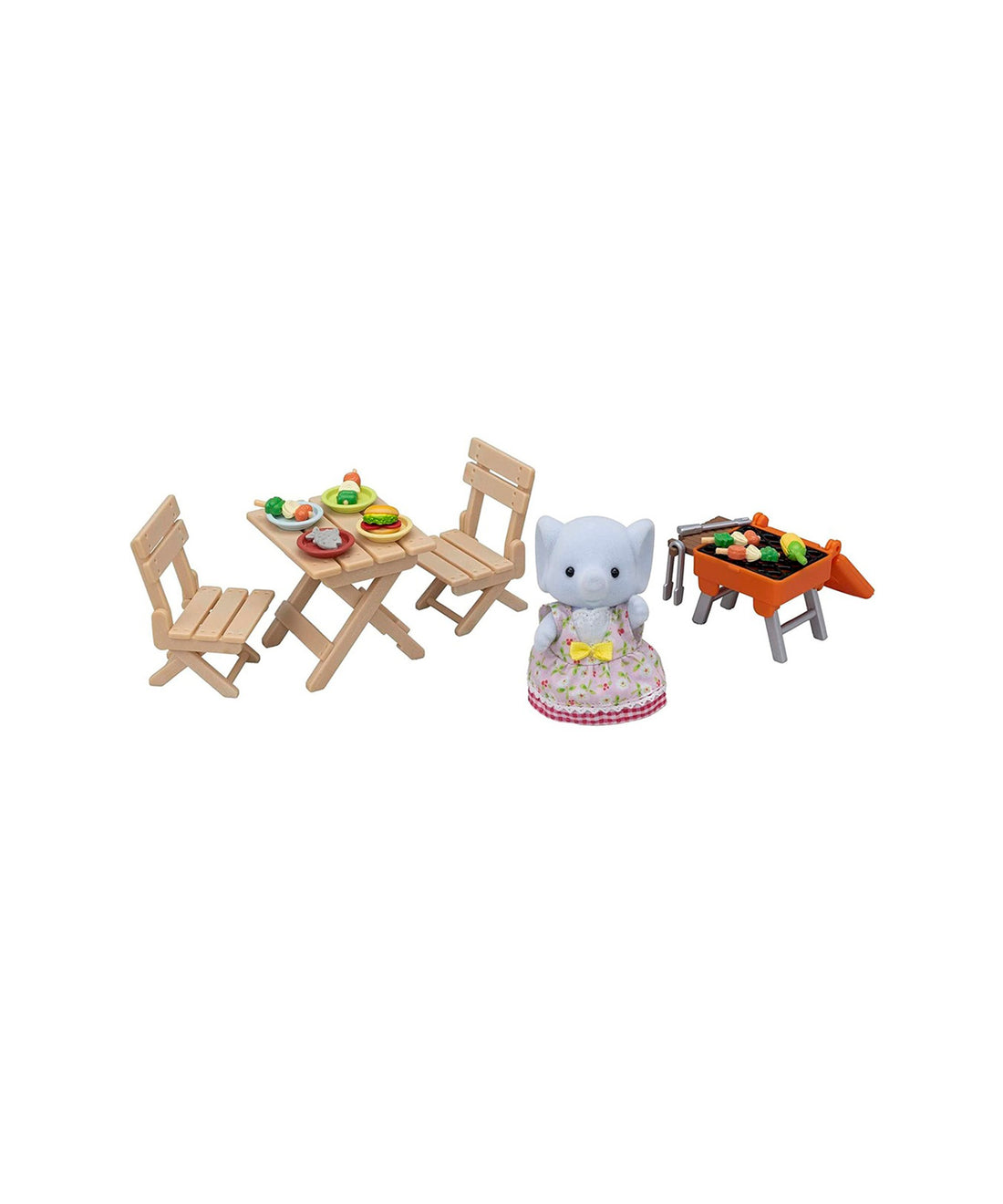 Sylvanian Families - Conjunto Piquenique e Churrasco Menina Elefante