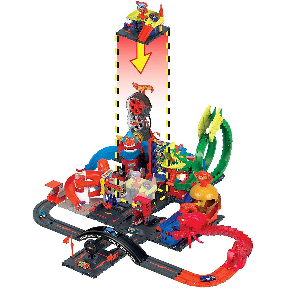 Pista Hot Wheels City Lava-Rápido Express HDR27 - Mattel