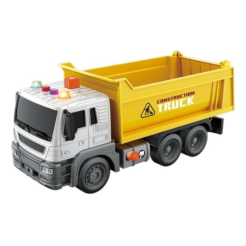 Carrinho a Fricção Caminhão Construção Luz e Som - DM Toys