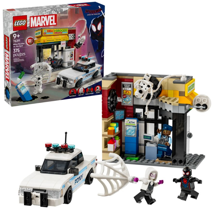 Lego Marvel Aranhaverso Miles Morales vs Spot 76311