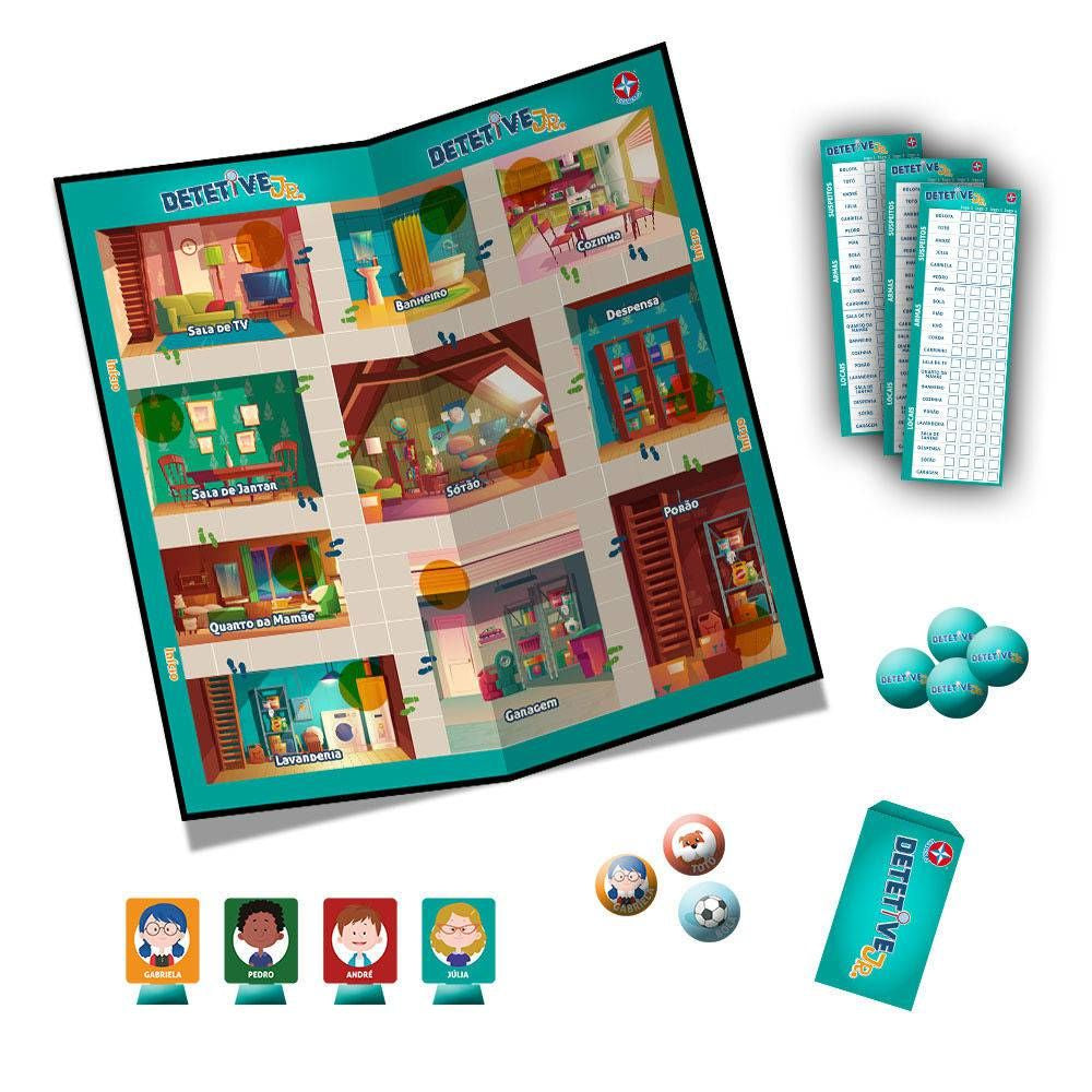 Jogo de tabuleiro Detetive Junior - Estrela