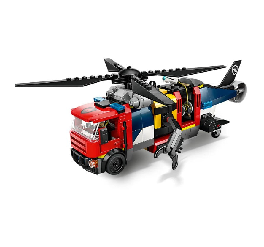 Lego City Helicóptero, Caminhão de Bombeiros e Submarino 60462