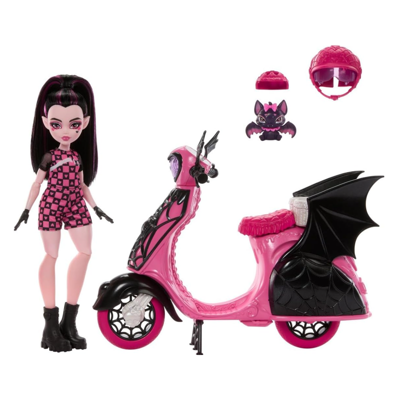 Boneca Monster High Draculaura com Scooter - Mattel