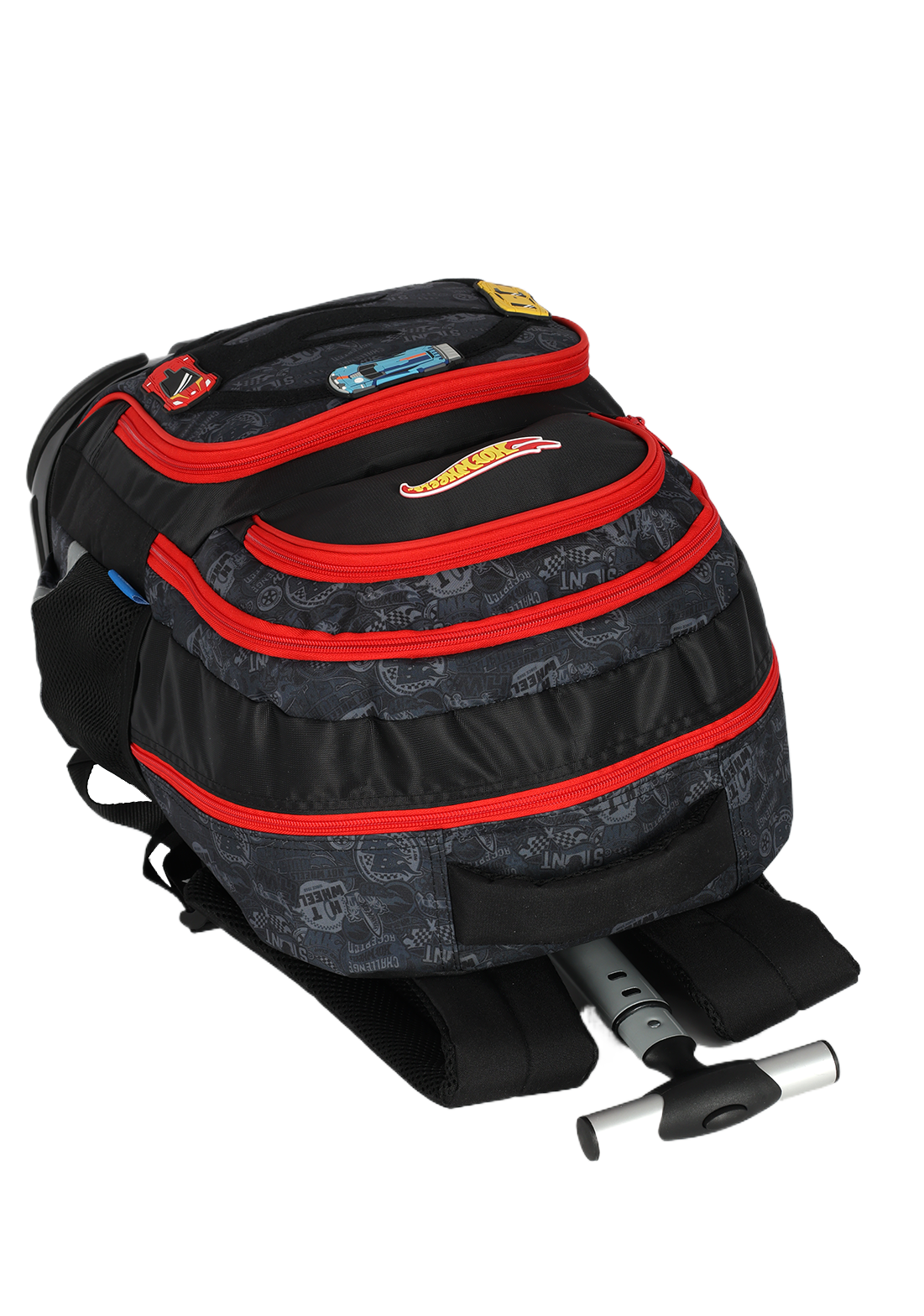 Mochila Hot Wheels Preta com Rodinhas