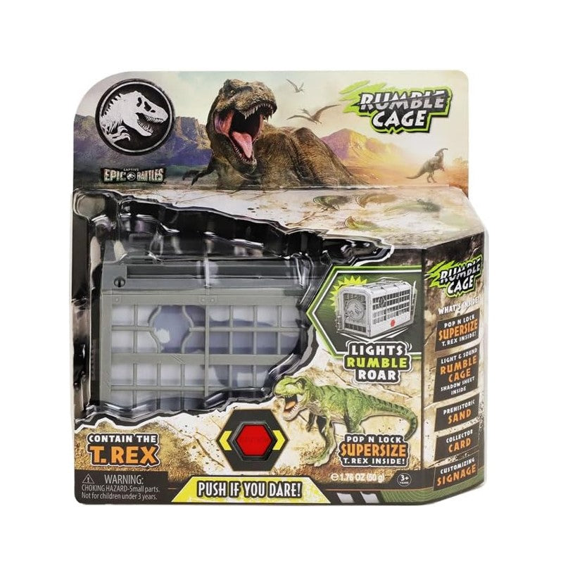 Jurassic World Jaula T Rex com Luz e Som - Fun