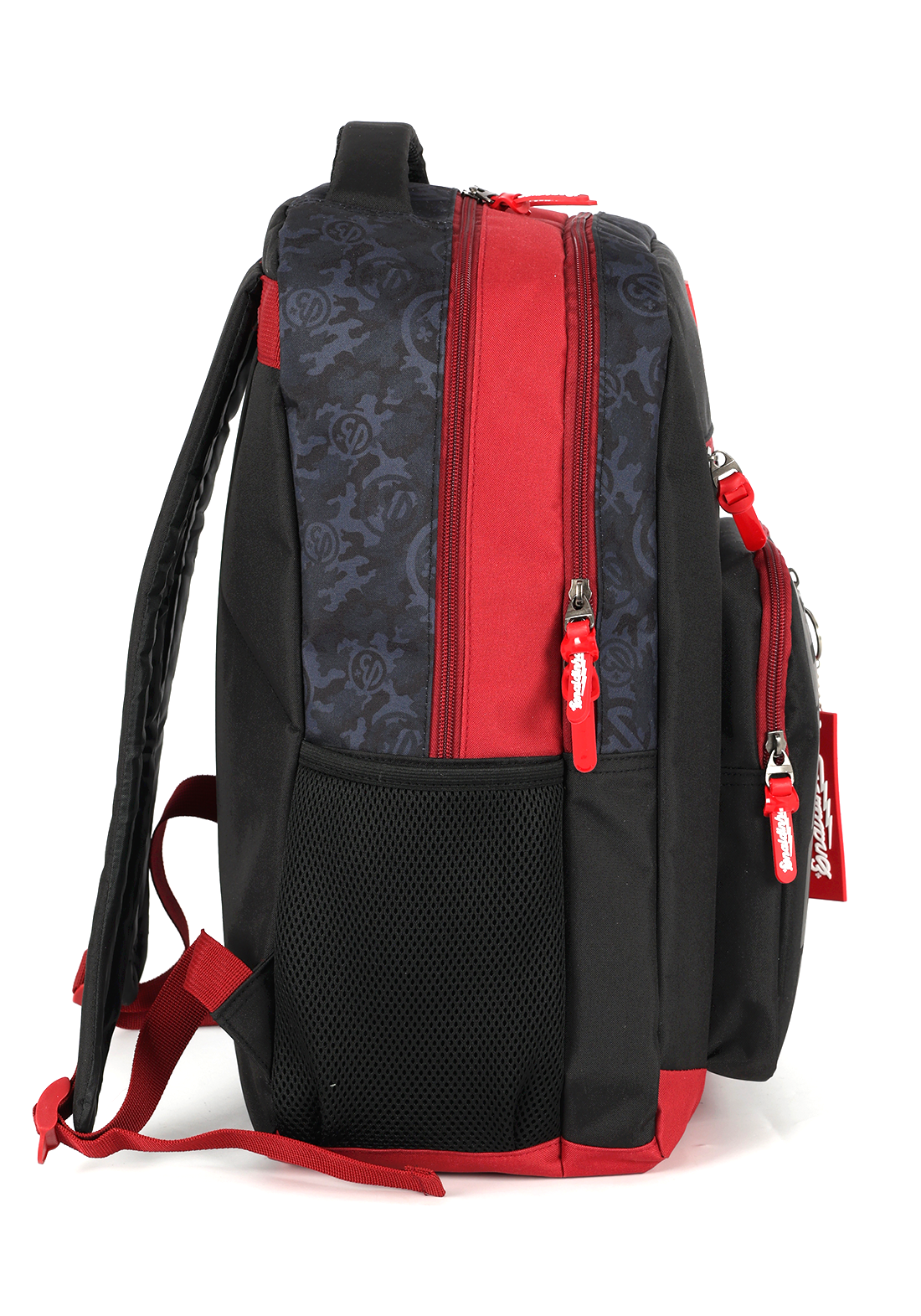 Kit Mochila de Costas G + Estojo Box Enaldinho Oficial | Preto e Vermelho | Logo Estilizado | 2 Peças