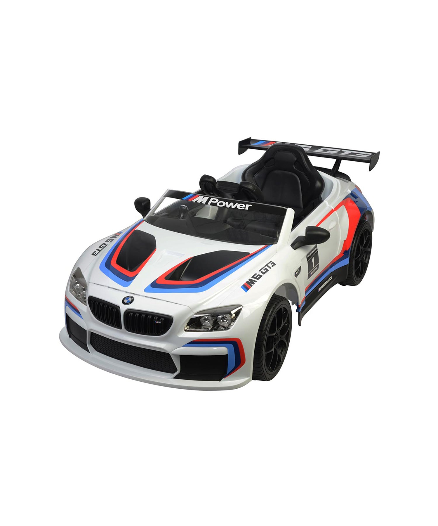 Carro Elétrico Infantil Esportivo BMW M6 GT3 12V Branco