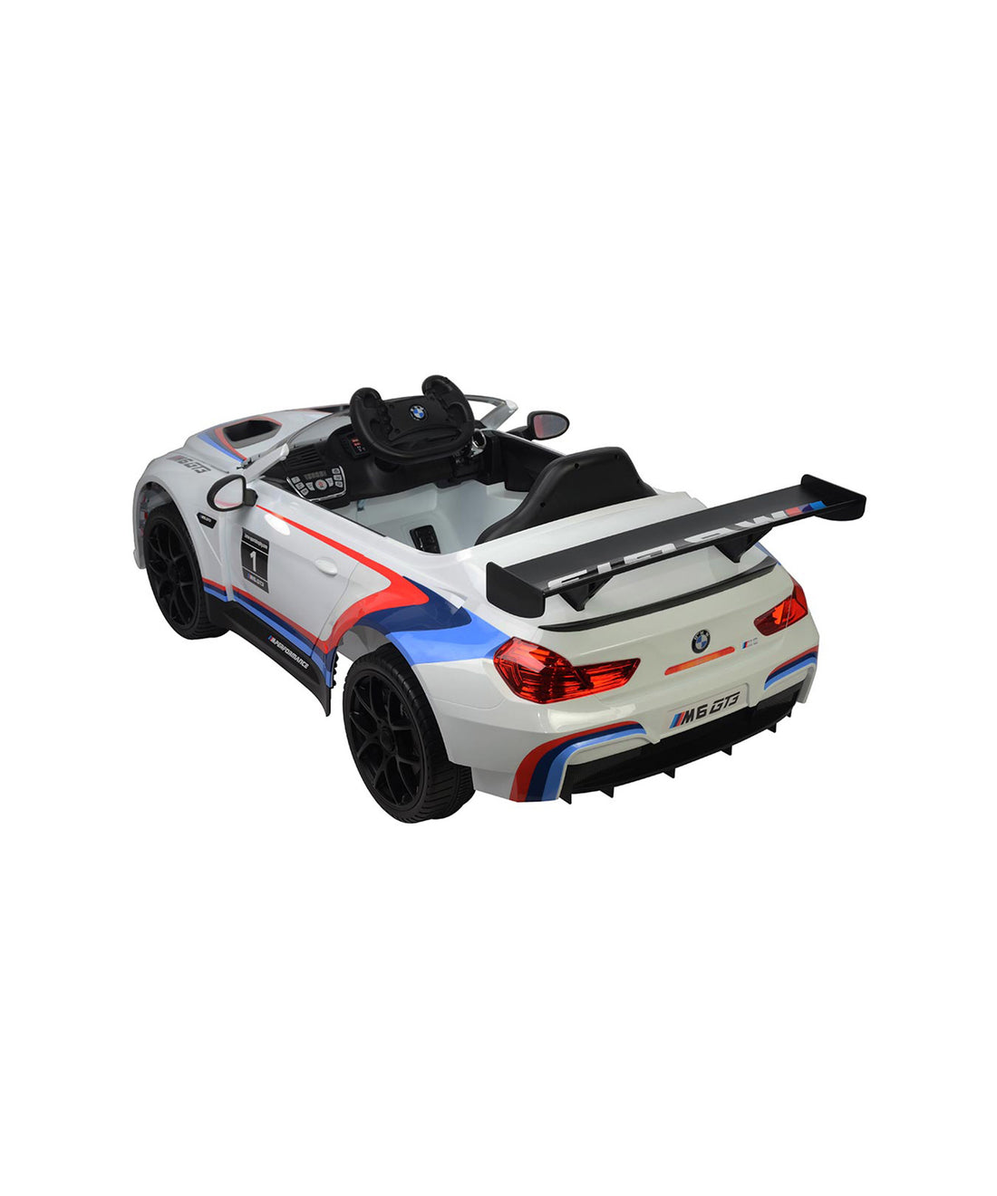 Carro Elétrico Infantil Esportivo BMW M6 GT3 12V Branco