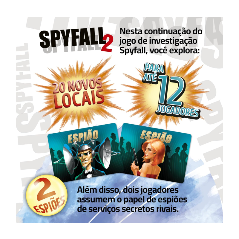 Jogo de Cartas Spyfall 2 - Papergames