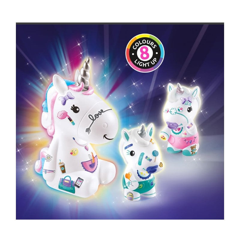 Decore Sua Luminária Familia Unicórnio - Fun