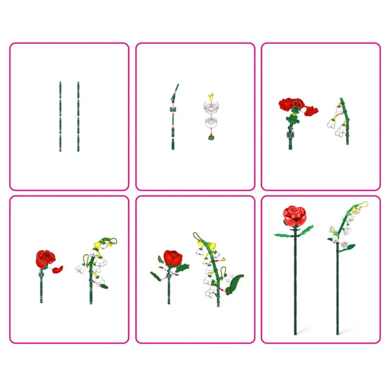 Blocos de Montar Max Premium Flowers