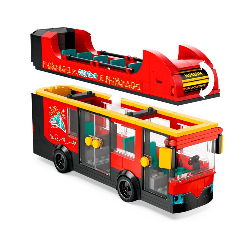 Lego City Ônibus Turístico Vermelho de Dois Andares - 60407