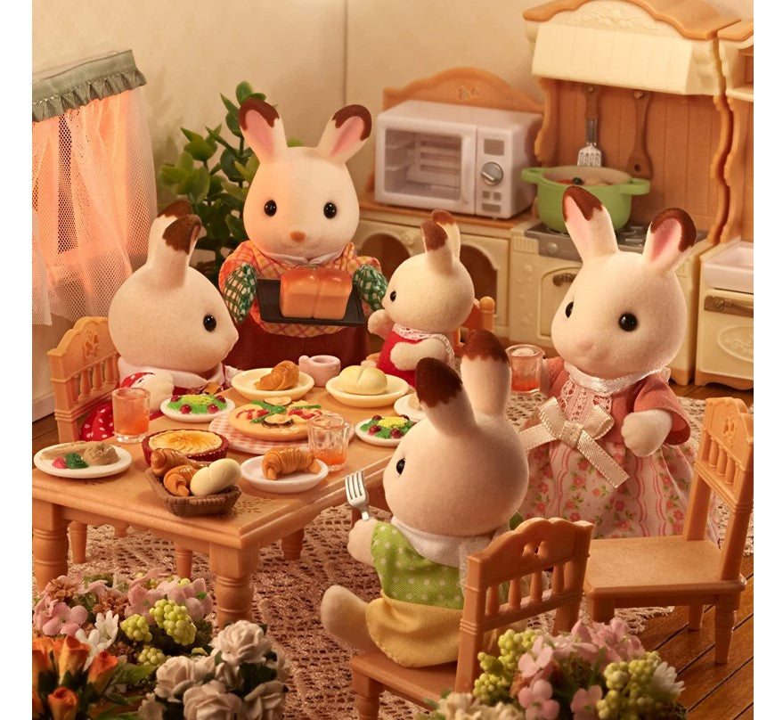 Sylvanian Families Família dos Coelhos Chocolate 5655 - Epoch