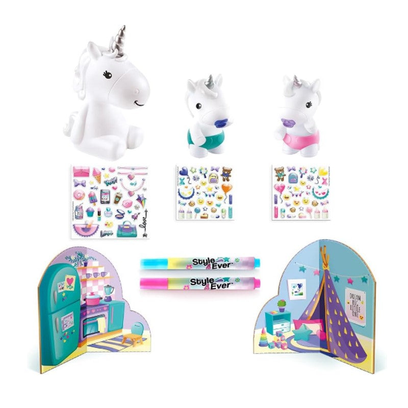 Decore Sua Luminária Familia Unicórnio - Fun