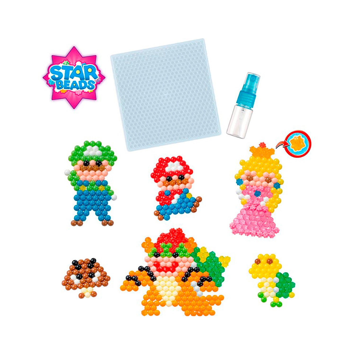 Super Mario - Aquabeads Character Set (W/ Star Beads)