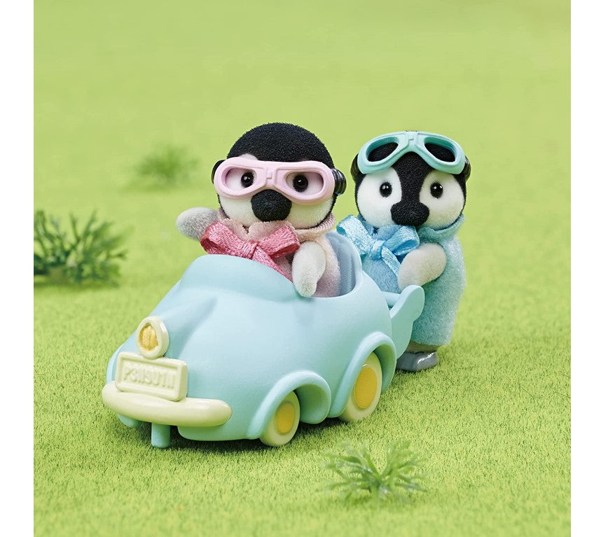 Sylvanian Families - Carrinho De Brincar Dos Bebes Pinguins