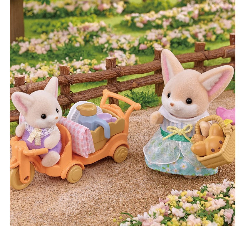 Sylvanian Families Piquenique Ensolarado Irmã e Bebê Raposas-do-Deserto