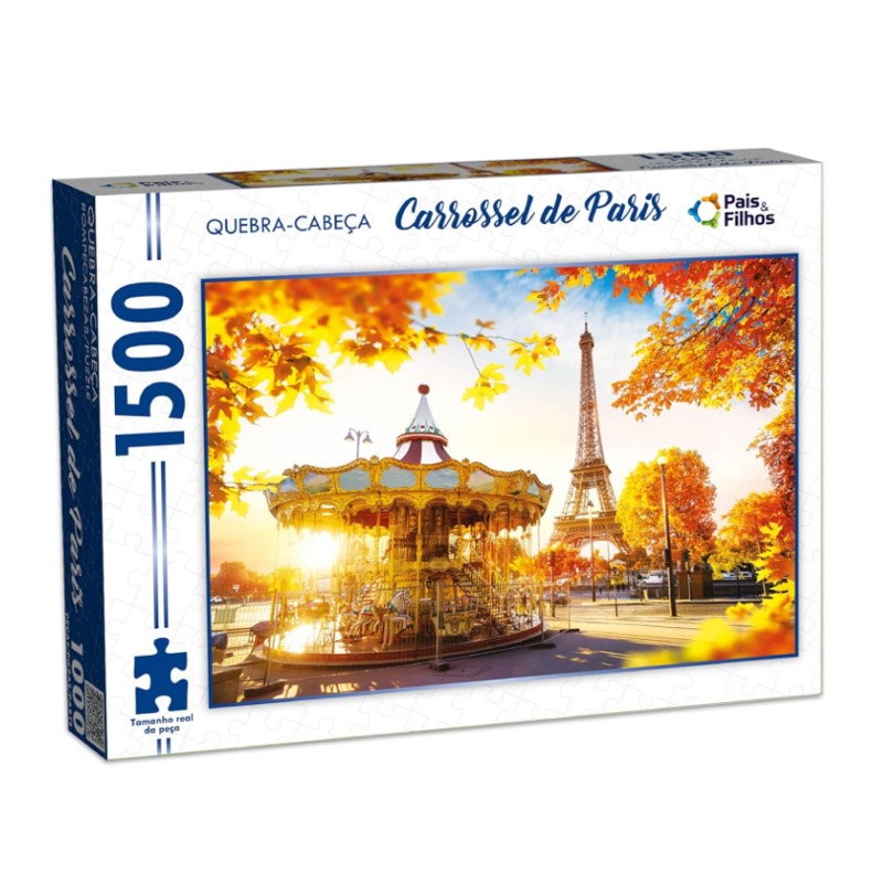 Quebra-Cabeça 1500 Peças Carrossel De Paris - Pais & Filhos