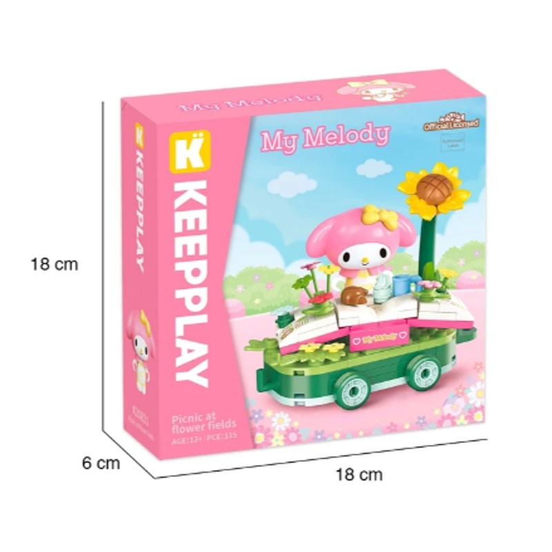 Bloco de montar Piquinique no Campo My Melody - KEEPPLAY