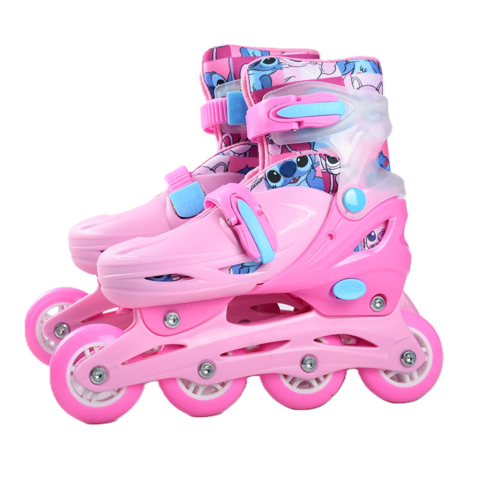 Kit Patins Stitch Angel Disney Rosa