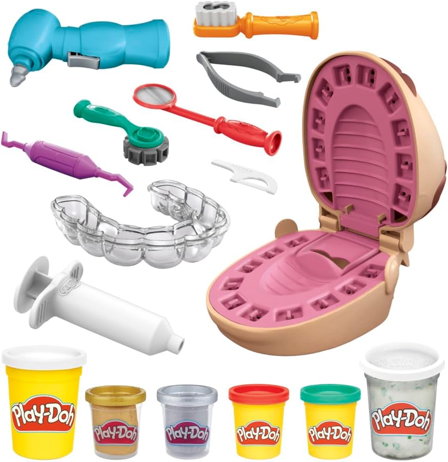 Conjunto Massinha Play-Doh Brincando de Dentista