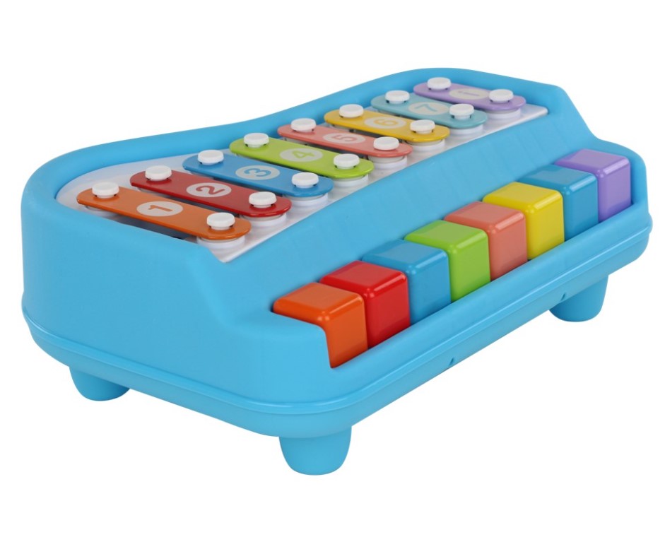 Brinquedo Musical 2 em 1 Xilofone e Piano Infantil