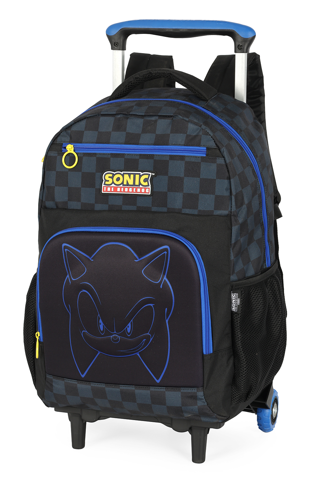 Kit Escolar Sonic The Hedgehog – Mochila de Rodinha + Lancheira + Estojo Luxcel Oficial
