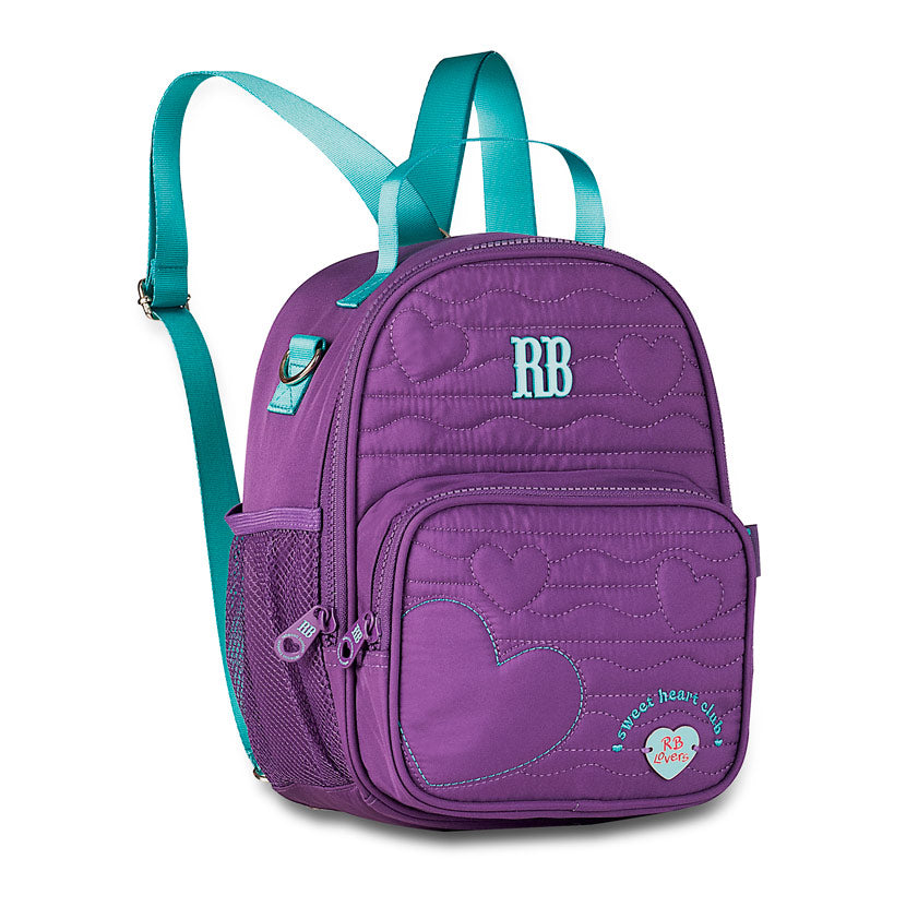 Kit Completo Mochila Lancheira Estojo Rebecca Bonbon RB Clio Roxo Original
