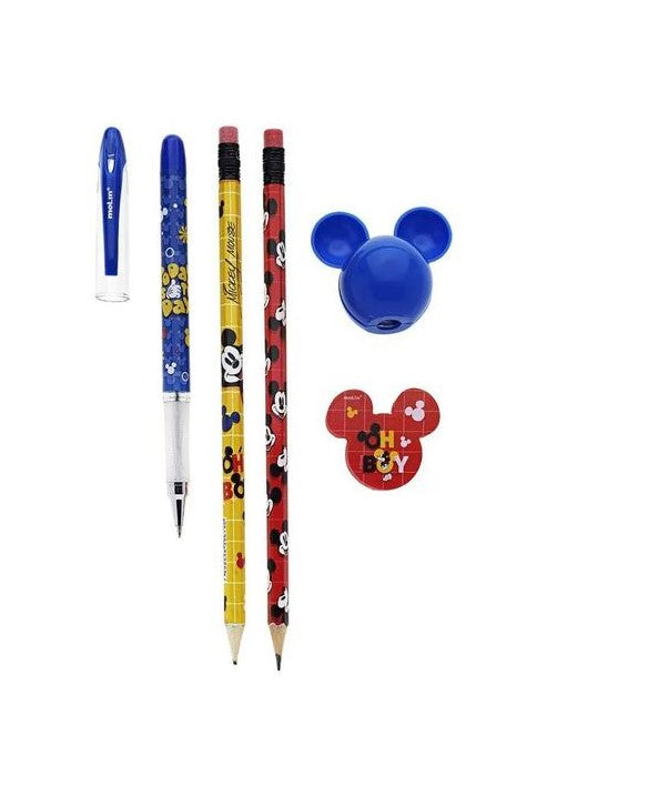 Kit Escolar Mickey Com 5 Itens - Molin