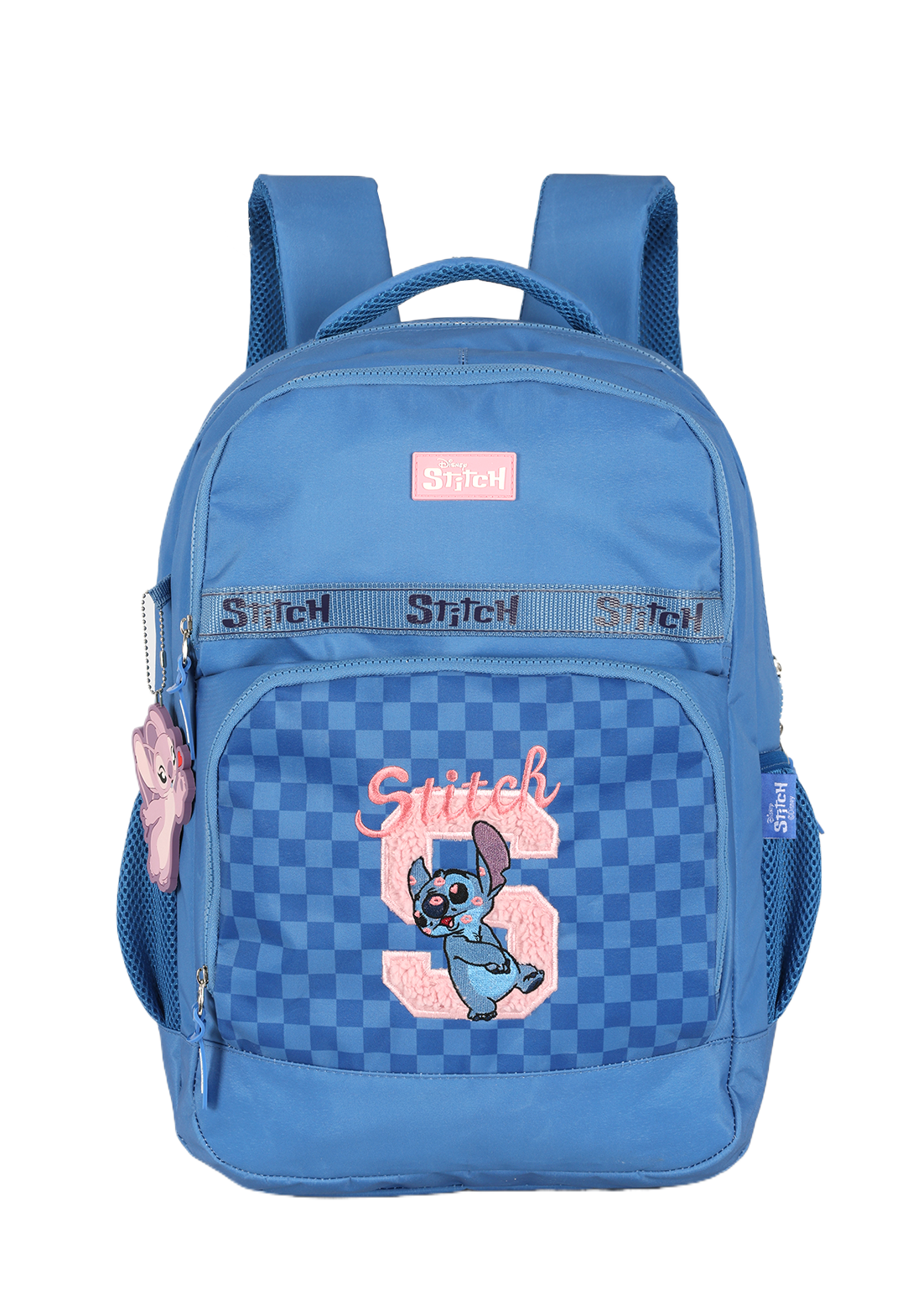 Mochila Stitch Azul Xadrez – Luxcel Oficial Disney