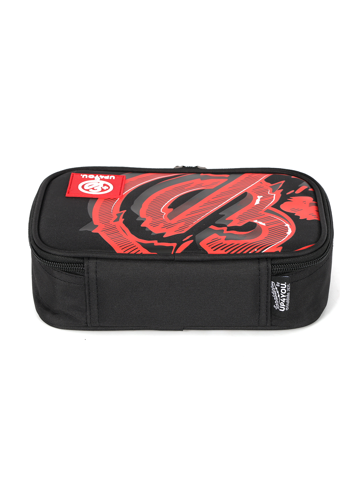 Estojo Box Grande Enaldinho Oficial Preto e Vermelho Organizador Up4You
