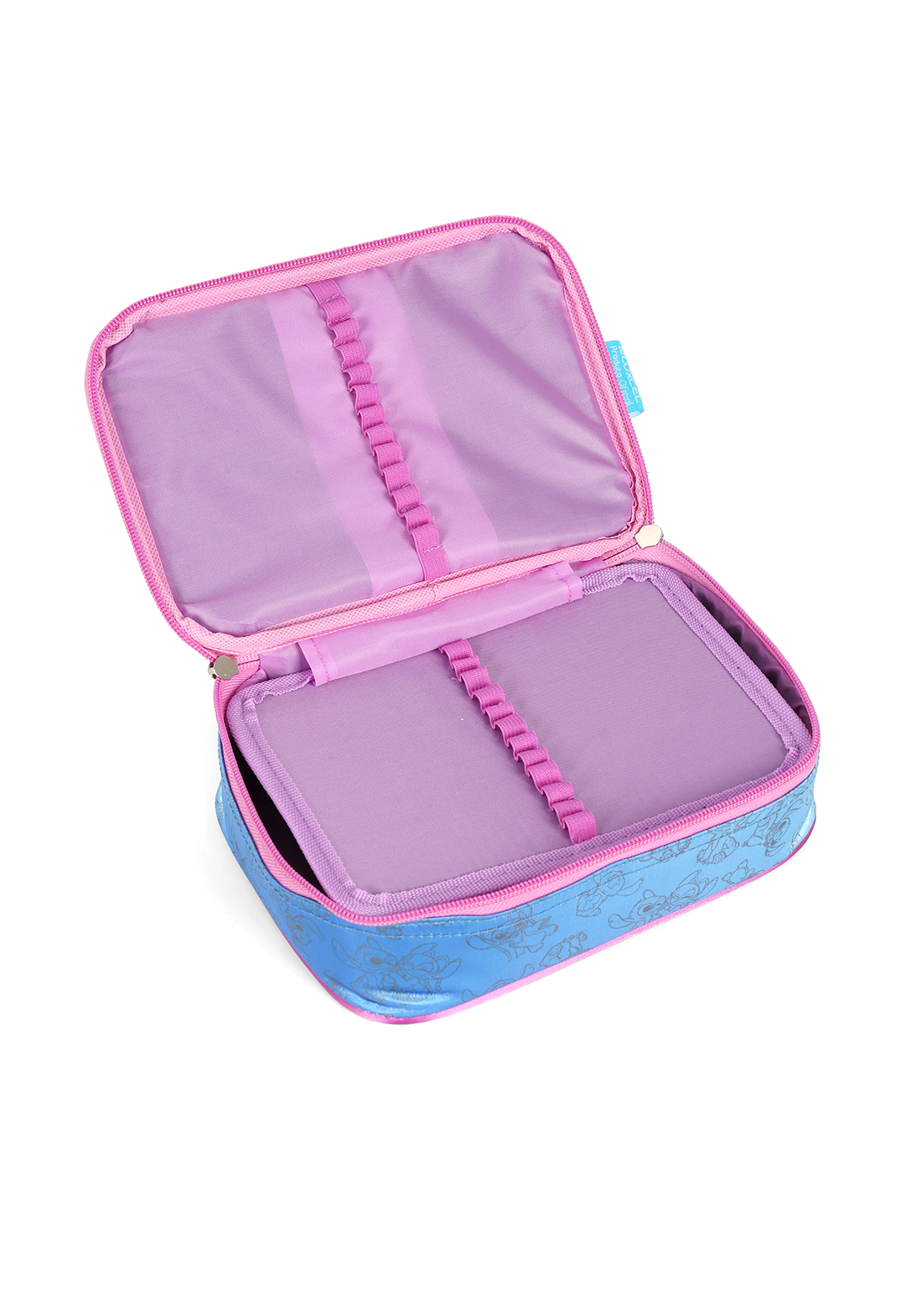 Estojo Box Duplo Stitch Divertido Holográfico Luxcel Disney