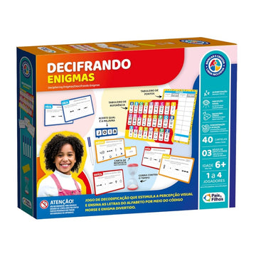 Jogo de Tabuleiro Decifrando Enigmas - Pais & Filhos