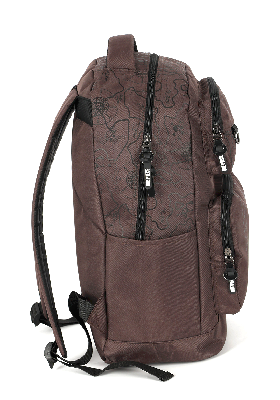 Mochila Marrom One Piece Luxcel com Estampa do Luffy – Produto Oficial