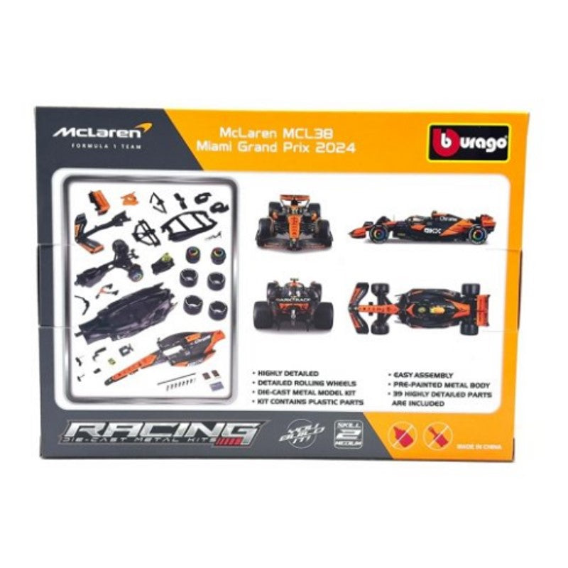 Kit Montar F1 Bburago Mclaren Mcl38 Norris - CALIFORNIA TOY