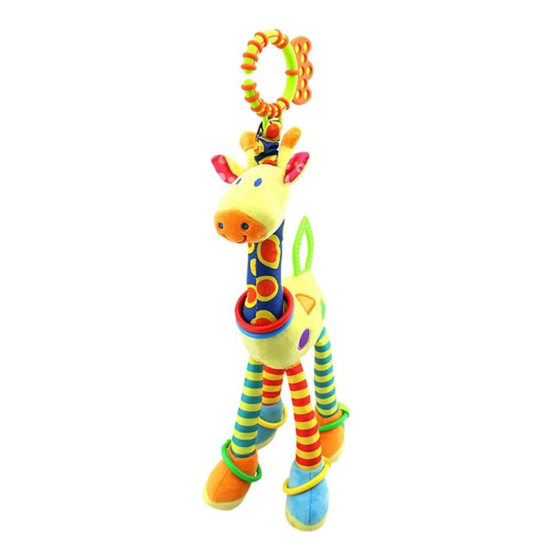 Chocalho Mordedor Girafa Amarelo - Shiny Toys