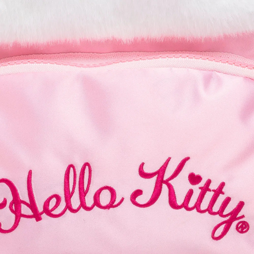 Mochila Infantil Hello Kitty de Pelúcia Costas - Xeryus Original / Creche e Passeio