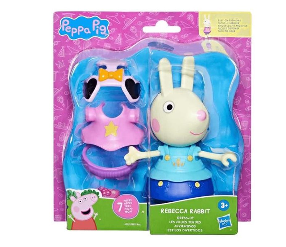 Figura Peppa Pig Estilos Divertidos Rebecca Coelha - Hasbro