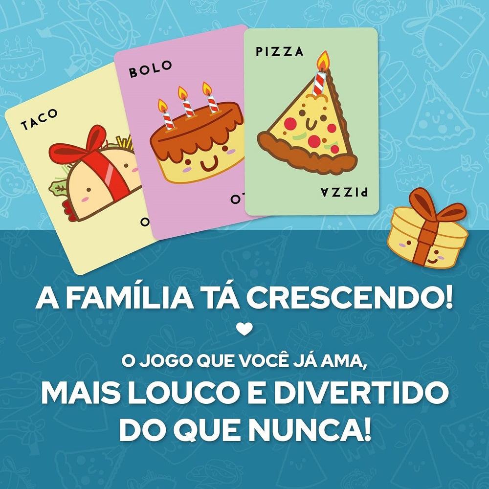 Jogo de Cartas Taco Chapéu Bolo Presente Pizza - PaperGames