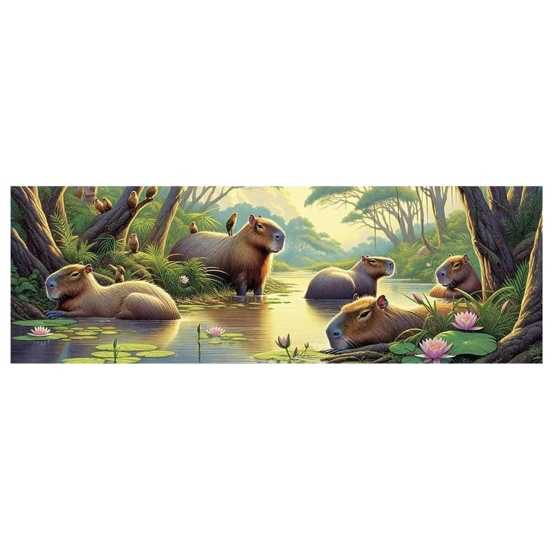 Quebra Cabeça 350 Peças Panorama Capivaras - Grow