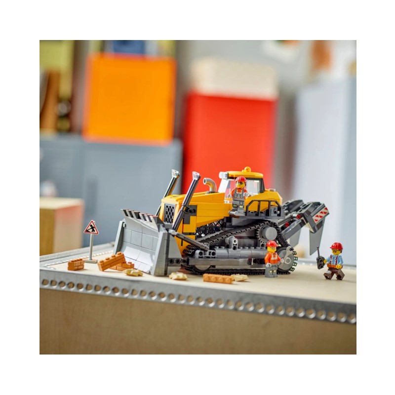 Lego City Trator de esteira amarelo - 60466