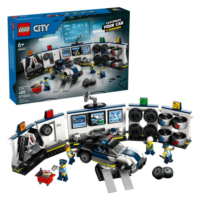 Lego City Garagem Carros de Polícia Personalizados - Lego