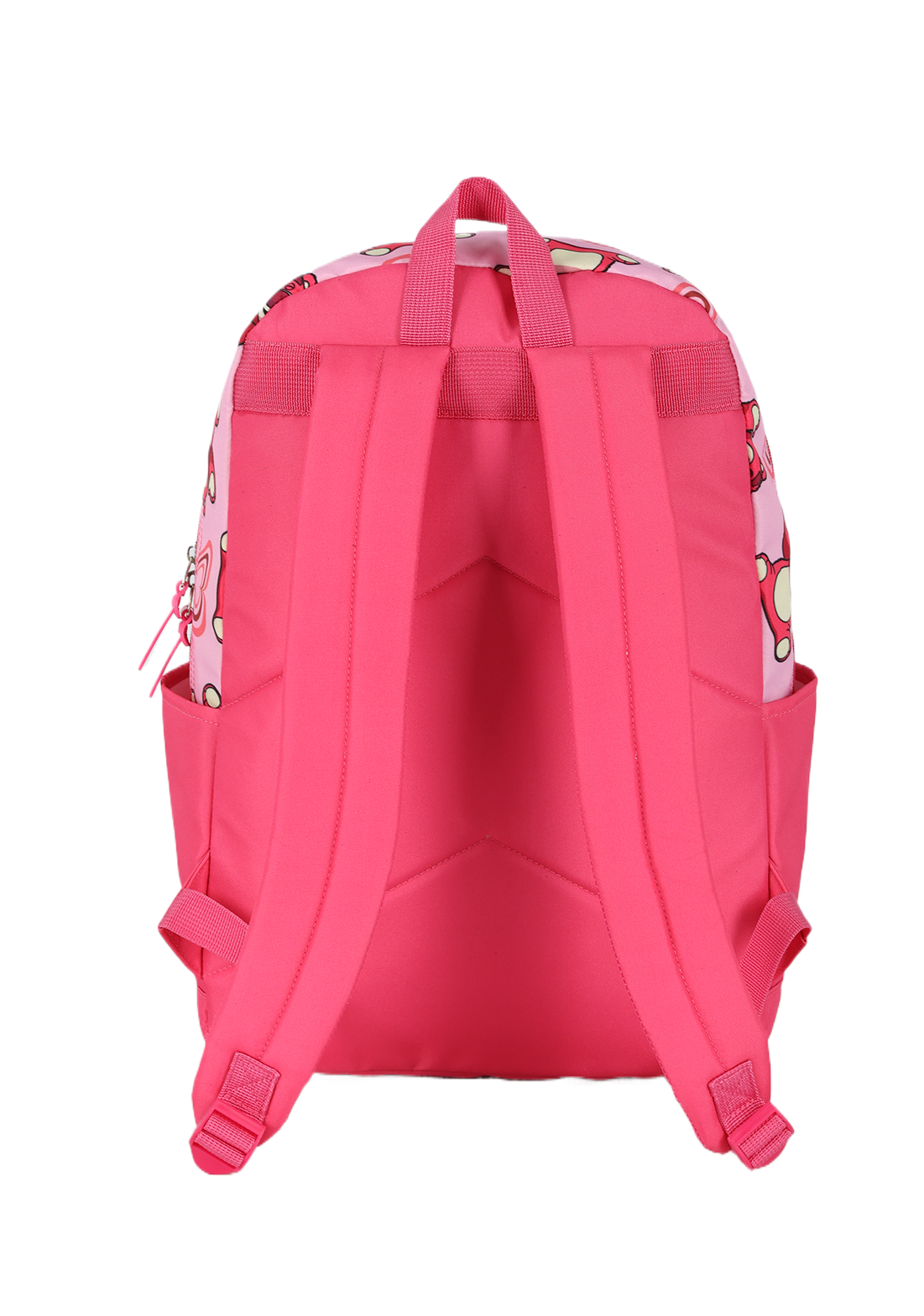 Kit Mochila de Costas G + Estojo Triplo Lotso Disney Luxcel | Toy Story | Rosa Pink | 2 Peças