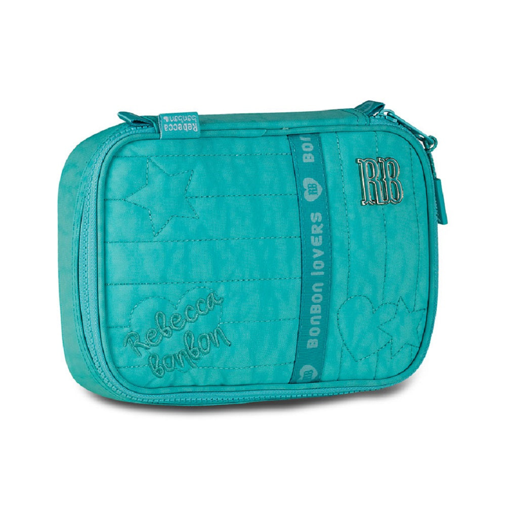 Kit Escolar Rebecca Bonbon – Mochila + Lancheira + Estojo Azul