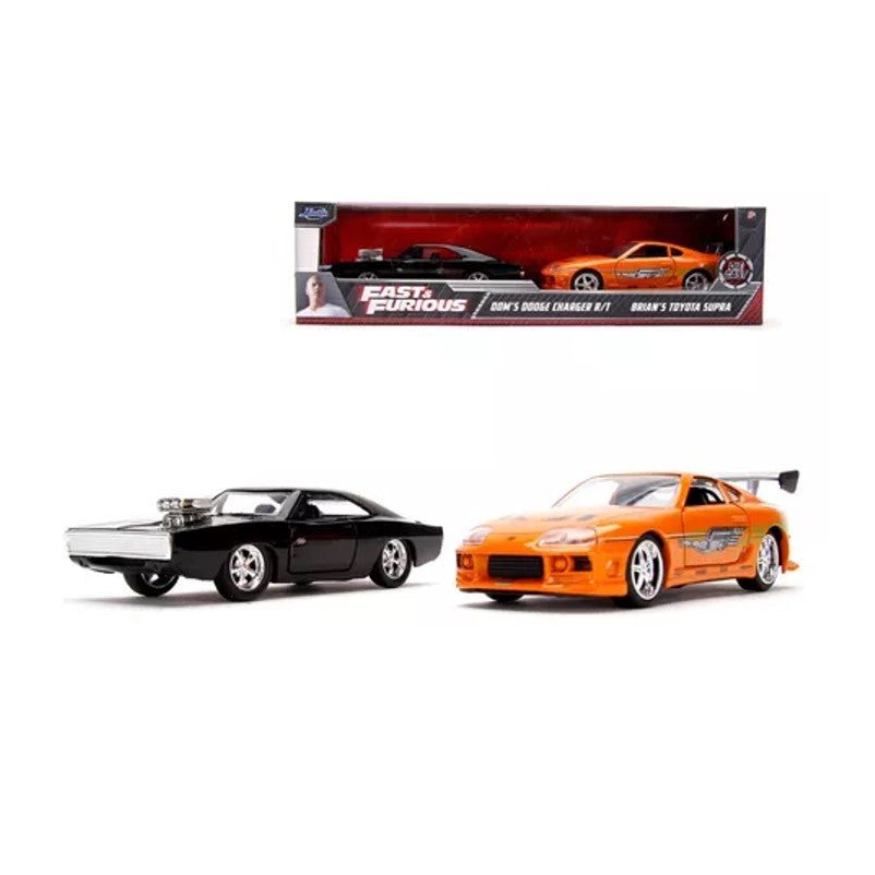 Set com 2 Miniaturas Velozes e Furiosos Dodge e Toyota - Jada