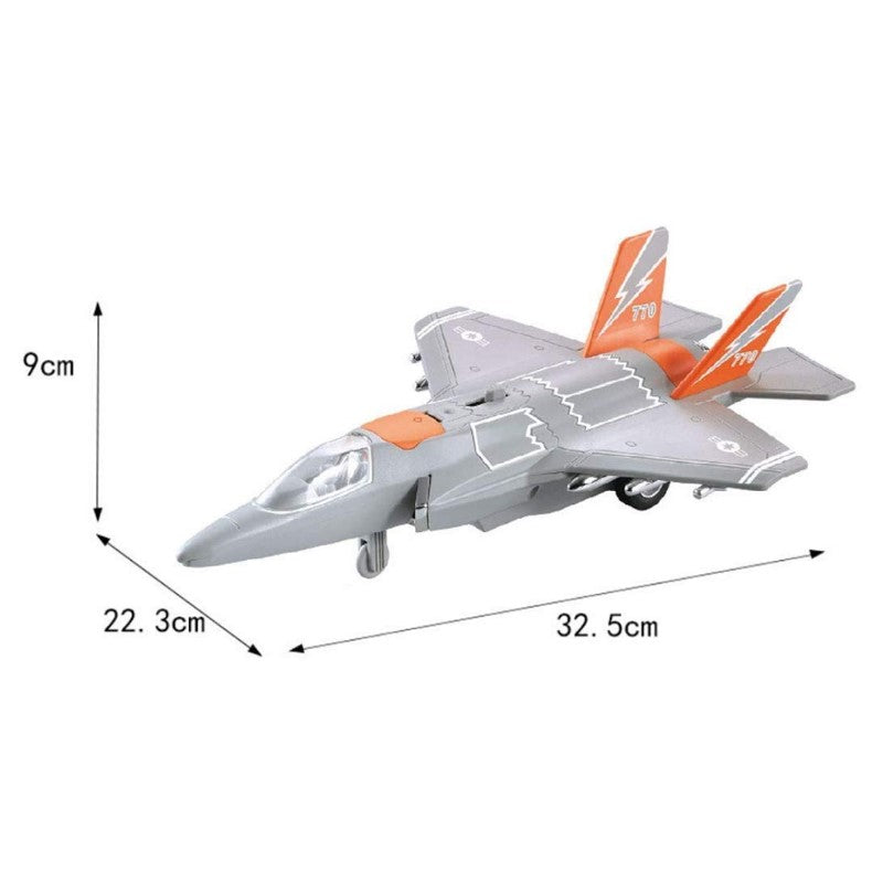 Avião de brinquedo com Som e Luzes 1:16 - Brink Center