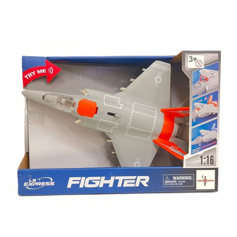 Avião de brinquedo com Som e Luzes 1:16 - Brink Center